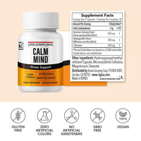 JungKwanJang Calm Formula with Ashwagandha 300mg, American Ginseng 428mg and L theanine 204mg Supplement - 60 Capsule for Men and Women