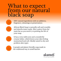 Akamuti Liquid African Black Soap 250ml with frankincense and patchouli