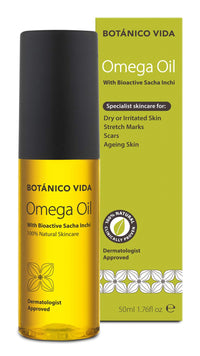 Botanico Vida Omega Oil. The 100% Natural Body Oil for Stretch Marks, Scars, Dry Skin. Clinically Proven Skincare, 50ml