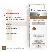 Pharmaceris H Stimupurin, Specalist Hair Growth Stimulating Shampoo, Caffeine, Hair Loss Treatment Women and Men, Hair Strengthening - 250 ml