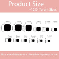 DMQ Nude Pink Fake Toe Nails, 24PCS Nude Short Square French False Toenails,Removable Reusable Artificial Nails,Full Cover Acrylic Toe Nail Art Tips for Women (Nude Pink, One Size)