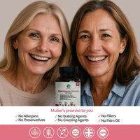 Mulier Menopause Supplement, Allergen Free, Vegan, 14 Supporting Ingredients Incl. Sage, Ashwagandha, K2, CoQ10, 1 Month Supply, 30 Capsules