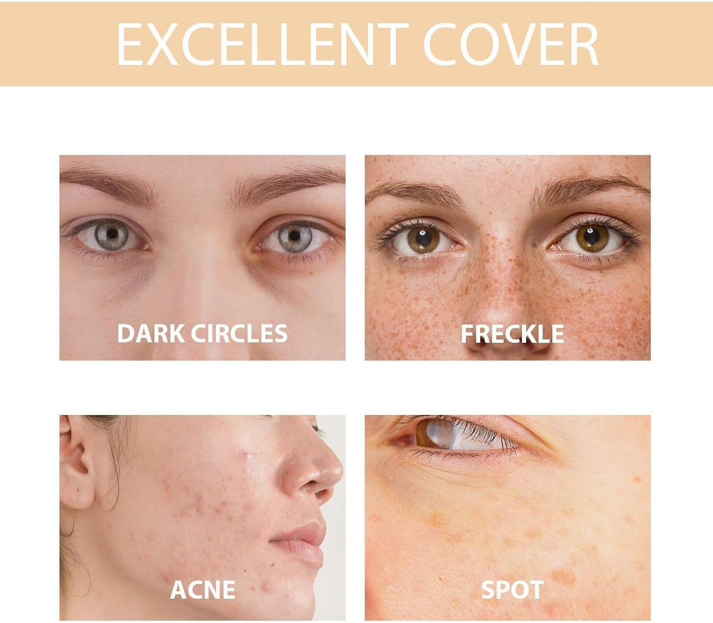 OXGPAL Skye Color Changing Magic Foundation, Colour Changing Foundation, All Day Flawless Warm Skin Tone BB Cream Makeup Base Concealer, Long Lasting Color Match for Face for All Skin SPF15