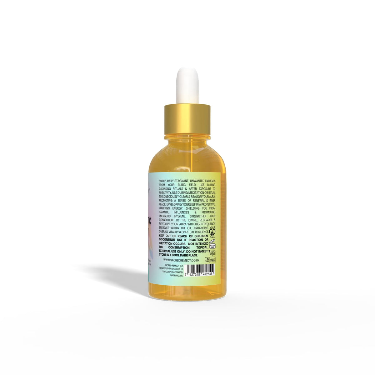 Sacred Remedy Energetic Reset Anointing Oil – Aura Cleansing & Protection Body Oil with Organic Jojoba & Shea, Infused with Citrus & Jasmine for Energy Healing & Positive Vibrations (1oz / 30ml)
