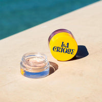 LA CRIQUE La Crique - Cream Eyeshadow & Highlighter - Infused with Hyaluronic Acid + Calendula Flower - LightWeight Cream Makeup and Skincare - 99% Natural Ingredients - Vegan Make Up - 01 Golden Hour