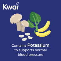 Kwai Blood Pressure 30 Tablets (Pack of 3) – Potassium Supports Normal Blood Pressure – Magnesium Contributes to Muscle Function – One A Day Supplement