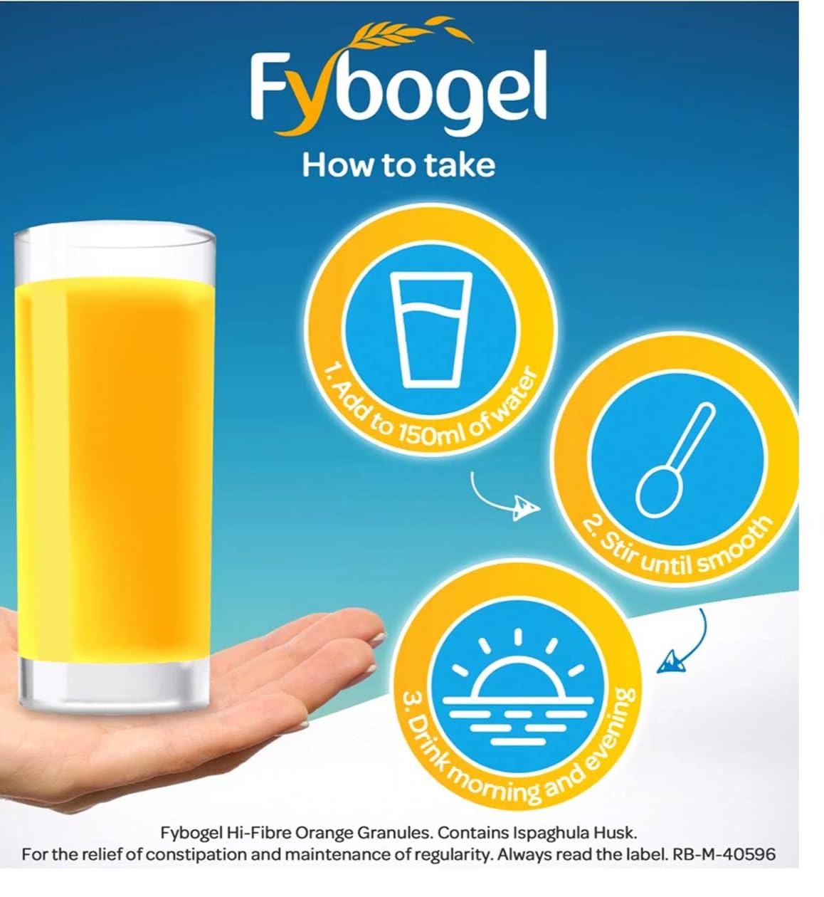 Fybogel - Hi-Fibre Orange Sachets - 10 x 4