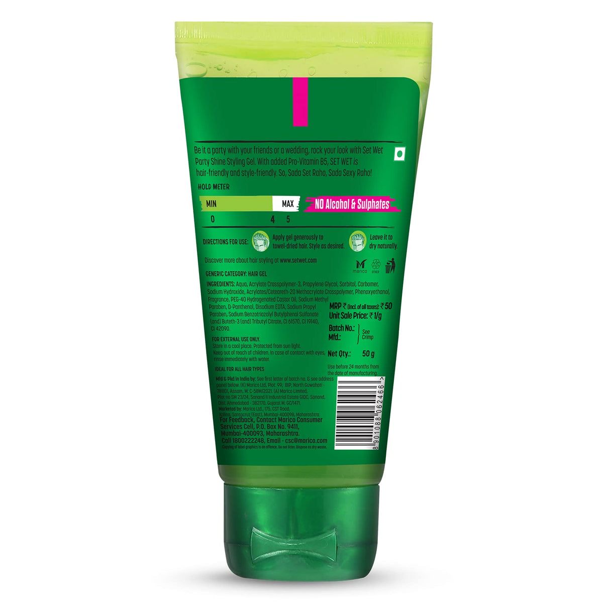 Set Wet Style Hair Gel Vertical Hold 50ml