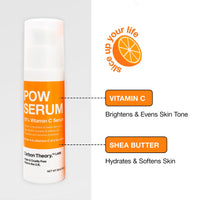 Carbon Theory Vitamin C Serum for Face - Brightening Serum to Boost Skin Glow - Dark Spots & Pigmentation Treatment - Vitamin C Face Serum & Glycolic Acid Serum - Vegan - SupaVIT-C Pow, 30ml