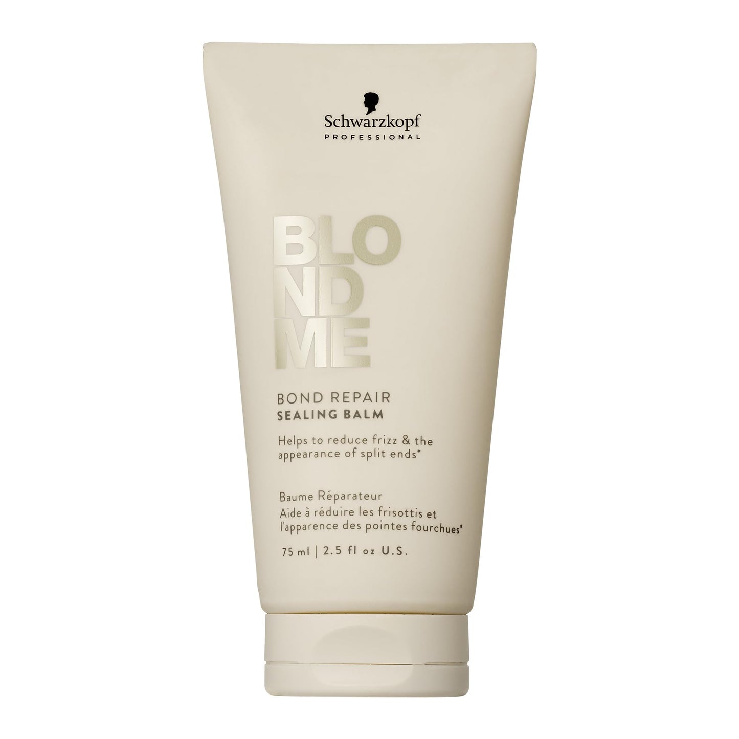 BlondMe Schwarzkopf Professional BLONDME Bond Repair Sealing Balm Leave In Treatment Heat Protection Reducing Frizz Sealing Split Ends Smoothing And Strengthening 75 ml