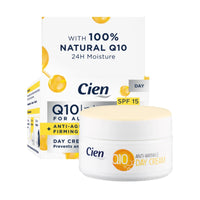 Set of 2 x 50 ml Cien Anti-Wrinkle DAY + NIGHT CREAM - with q10, Hyaluronic Acid & Vitamin E