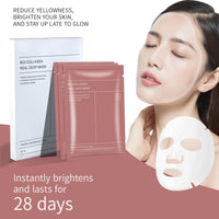 8 Pack Bio Collagen Face Mask, Overnight Collagen Face Masks for Skin Care, Elasticity Improvement, Pore Minimizing, Anti-Aging, Hydrating Sheet Hydrogel Masks