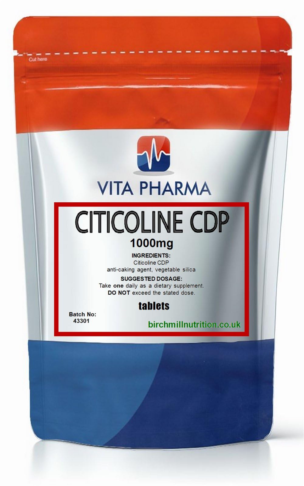Vita Pharma VITA PHARMA Citicoline CDP 1000mg 120 Tablets