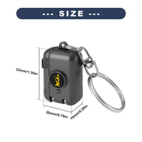 Vola Portable Collapsible Nail Clipper Travel Foldable Stainless Steel Keychain Bright Black