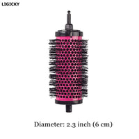 LIGICKY Blowout Brush Set with 2.3’’ Detachable Barrels Round Brushes Hair Styling Tool, 1 Handle 5 Barrels, Large