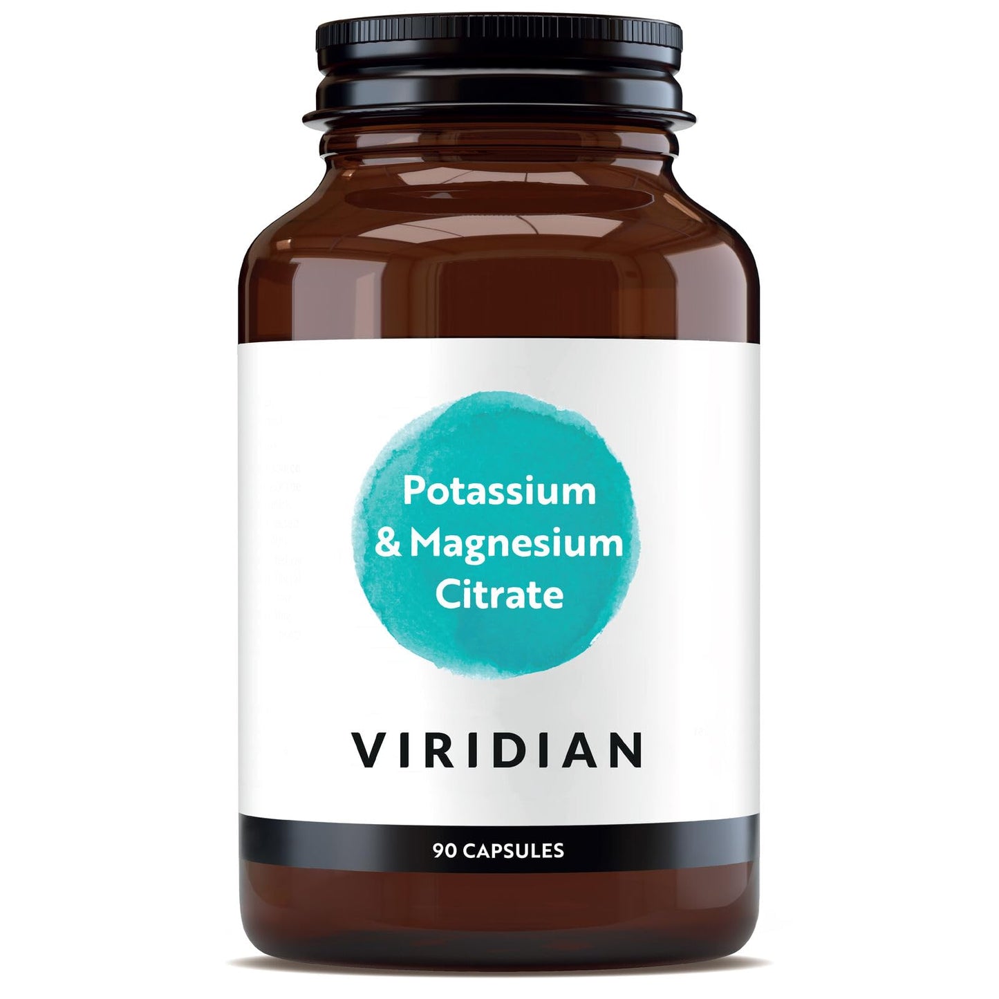 Viridian - Potassium & Magnesium Citrate - 90 Caps | Blood Pressure & Muscle Function Support | High Absorption Mineral Formula | Vegan Friendly | Nutritionist Formulated