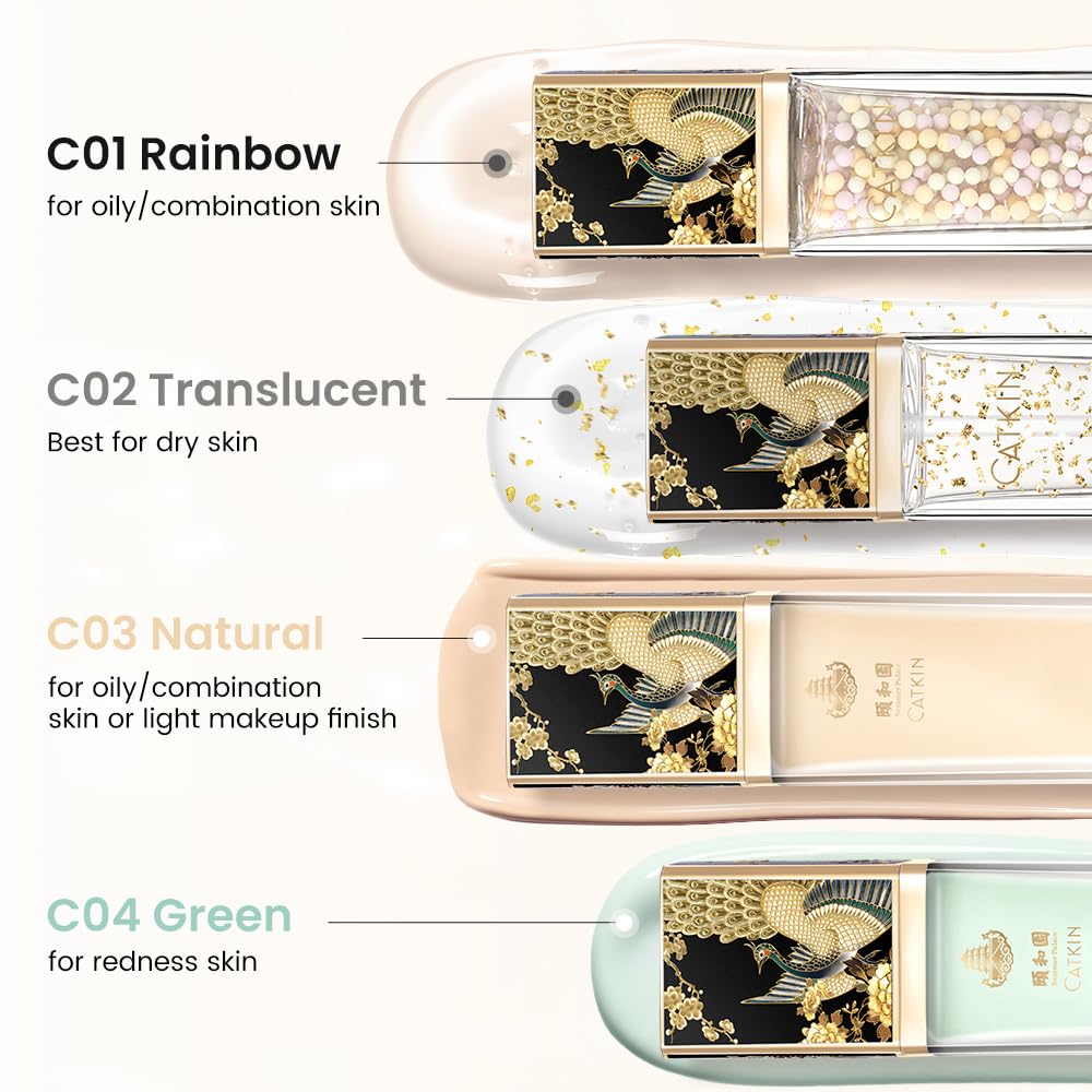 CATKIN Primer Makeup, Gel-Based & Hydrating Face Primer, Protect & Refine with Colour Corrector Technology, Vegan Friendly Make Up