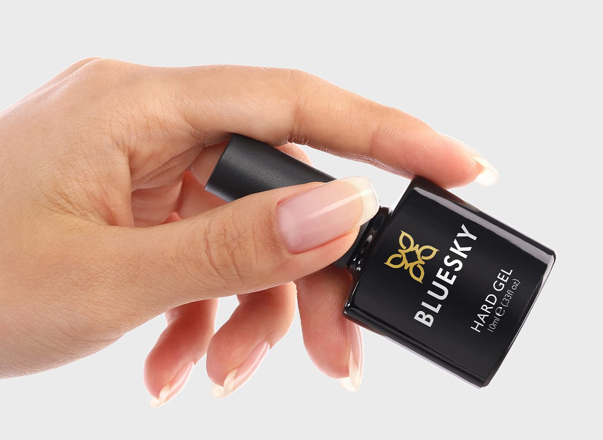 BLUESKY Bluesky Gel Nail Polish, Hard Gel, Builder Gel and Strengthener Gel for Hard, Strong Nails, Extensions and Growth, Clear, 10 ml (Requires Curing Under LED or UV Lamp)