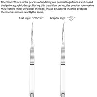 ZIZZON Cuticle Scissors Extra Fine Curved Professional Precise Pointed Tip Grooming kit for Eyebrow, Eyelash, Trim Nail and Dry Skin