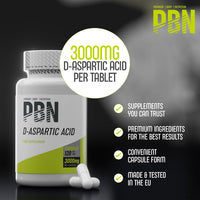Premium Body Nutrition PBN D-Aspartic Acid 120 Capsules