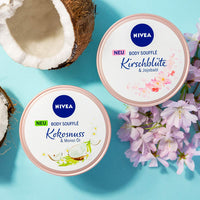 NIVEA Body Soufflé Coconut & Monoi Oil (200 ml), Body Care for 24h Moisture, Lotion for Dry and Very Dry Skin
