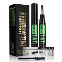 Generic Brow Tint Kit, Long-Lasting Eyebrow Dye for Defined Brows, Waterproof and Smudge-Proof, Includes Precision Brush(Natural Black)