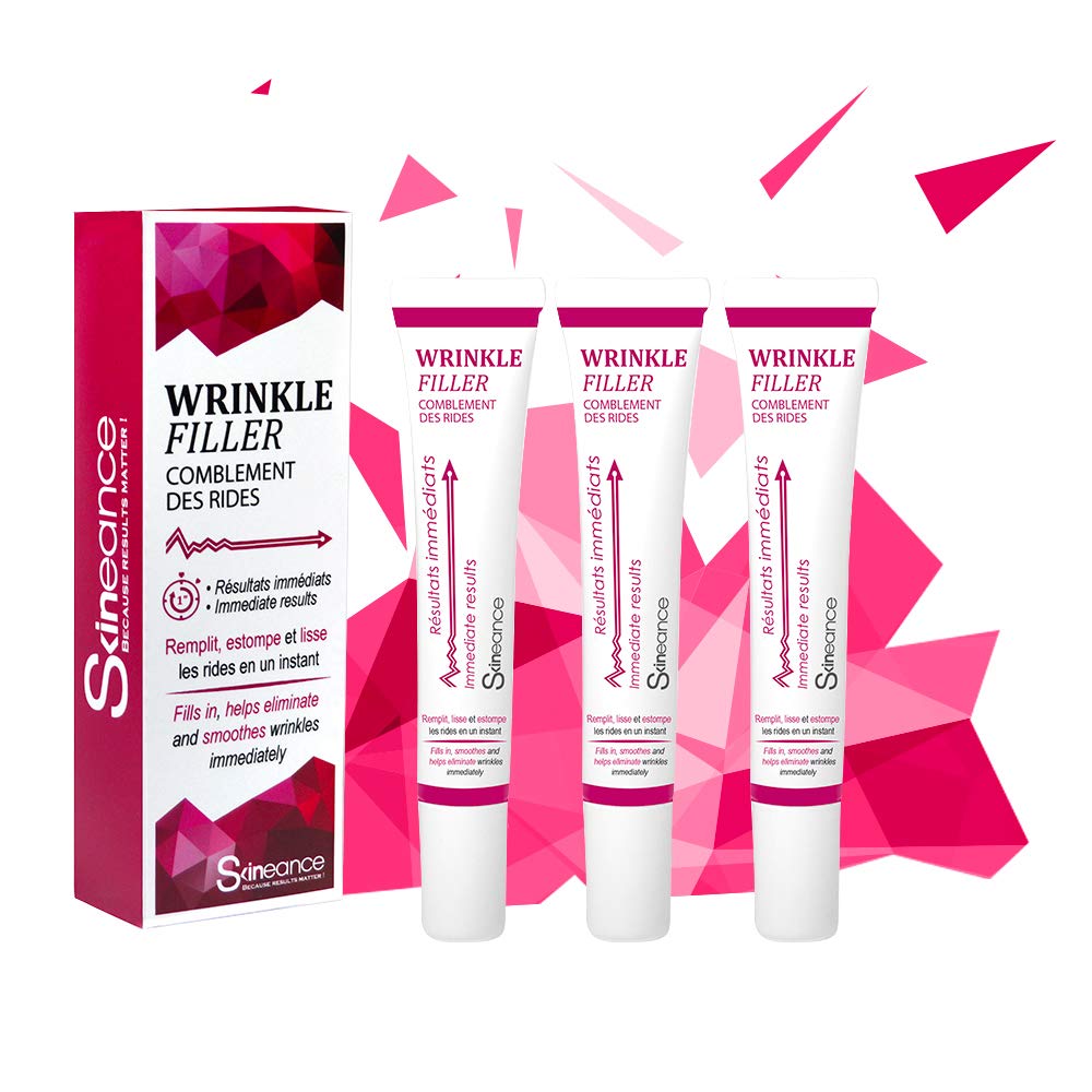 SKINEANCE - WRINKLE FILLER WRINKLE FILLER - Smoothes, fills and smoothes fine lines and wrinkles - Precise, instant and long-lasting results - Proven effectiveness - set of 3 tubes of 15 ml