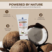 Dermaflora Coconut Oil Hand Cream – 50ml | Deep Moisturising Handcream for Dry Hands | Enriched Handcream with Natural Coconut Oil & Vitamin E | Fast-Absorbing, Non-Greasy, Vegan & Cruelty-Free