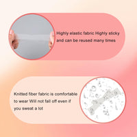 BOXOB 20pcs Invisible Neck Lift Tape, Semi-Transparent Neck Tightening Strips Reusable Skin Wrinkle Patches for Saggy Skin & Wrinkles