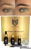 MG Cosmetics Eyebrow Henna Tint Kit Dyes Brow Hair | BONUS VIDEO TUTORIAL | Professional Salon & At Home DIY Brow Coloring kit | Vegan Cruelty Free | Complete Kit Instant Semi Permanent Coloring | MG COSMETICS