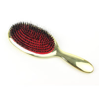 VinBee Paddle Hair Extension Brush Cushion Hair Brush Detangler Dual Bristle Design Soft Boar Bristle Nylon Brushs for Extensions,Long,Wet & Dry, Thick & Curly Hairs Anti-static Comb Beauty Works Gold