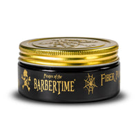 BARBERTIME Hair Styling Fiber Wax | Black Fiber Pomade Shine Look | Long Lasting Formula Strong Hold 150 ml