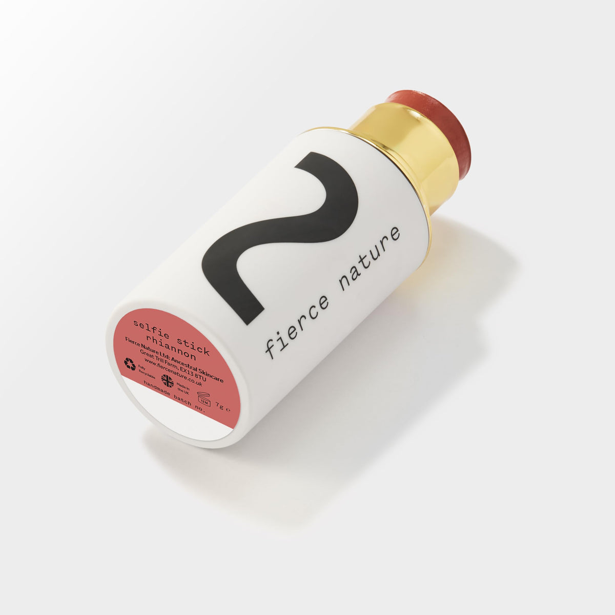 fierce nature Selfie Stick Tallow Balm for Contour, Blush and Lips, Face Moisturiser, Rhiannon - 7g