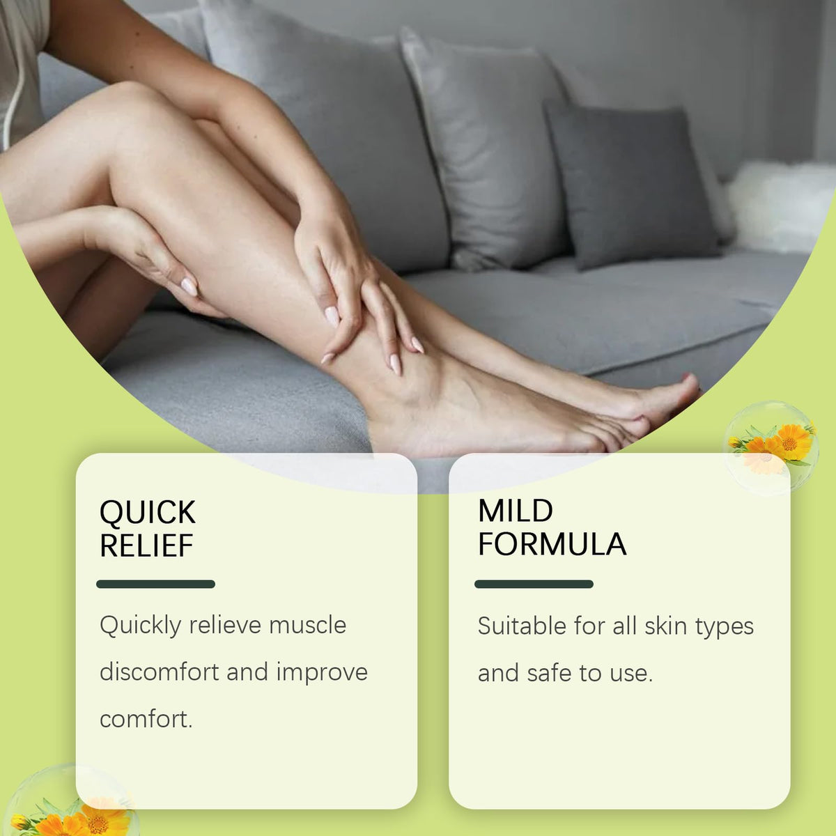 NoraGlaze Miracle Herbal Balm for Legs & Feet - Soothing Foot Cream for Joint Muscle Comfort Deep Moisturizing Balm for Dry Heels Fast-Absorbing, Non-Sticky, Travel-Friendly Skincare