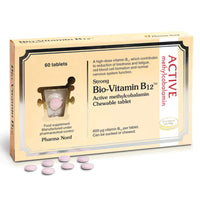 Bio Vitamin B12 Tablets By Pharma Nord - Active Methylcobalamin 60 Vegan Chewable Tablets