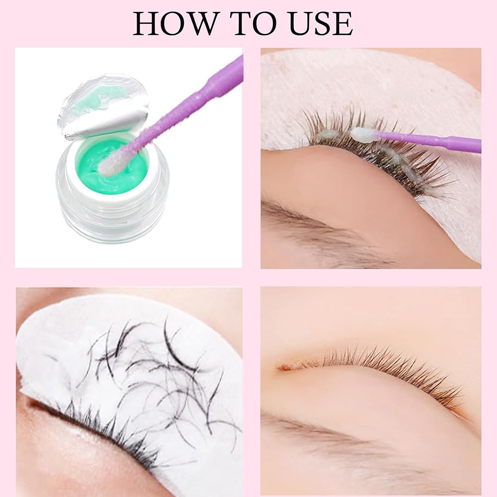 Mornery Eyelash Extension Remover Cream - Lash Extensions Remover Cream, Aloe Flavo & LILY Flavor Fast Dissolution Low Irritation (Aloe)