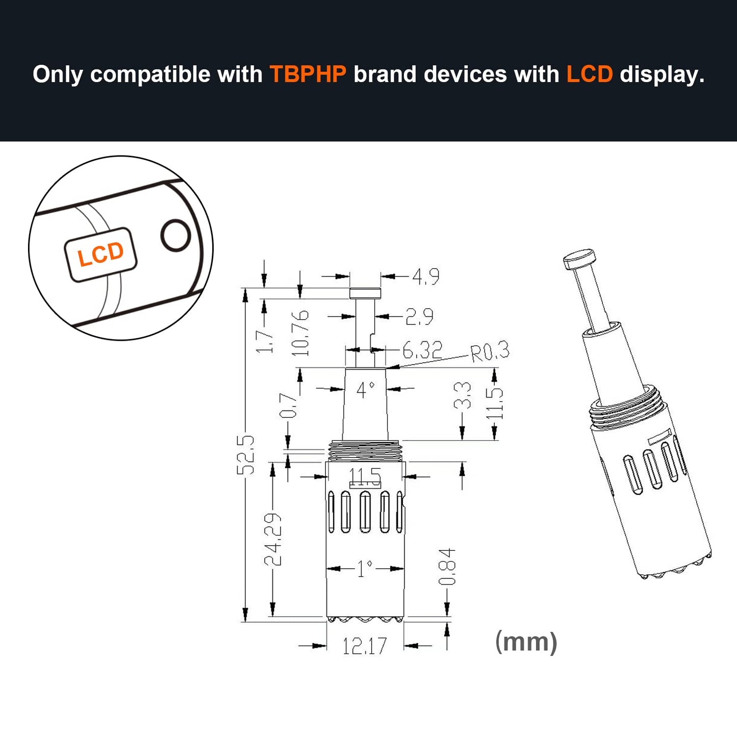 TBPHP Derma Pen Screw Needle Cartridge 9pin for M1/P10/P20/P20RL(10 pcs 9Tips)