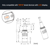 TBPHP Derma Pen Screw Needle Cartridge 9pin for M1/P10/P20/P20RL(10 pcs 9Tips)