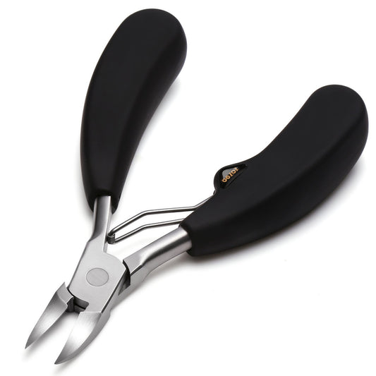 BEZOX Precision Toenail Clippers for Thick or Ingrown Toenails- Podiatrist Toenail Clippers - Professional Large Nail Clipper Grooming Tool -Spare Spring-New Packaging(No Metal Box)