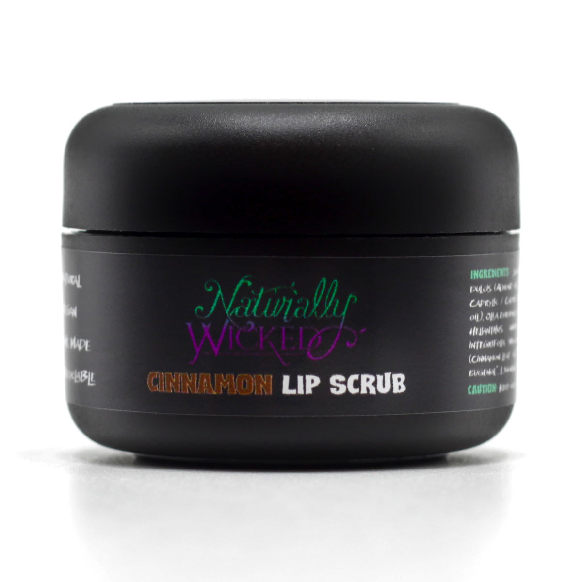 Naturally Wicked Cinnamon Lip Scrub | Natural & Vegan Sugar Exfoliant For Lips | 15ml