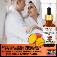 KMY Tropical Mango Yoni Oil – Premium Aromatic Body & Sensitive Area Moisturizer. Targeted Relief for Thigh Chafing and Dryness. Food-Grade, PH-Balanced Vegan Skincare [30ml]