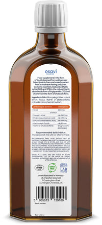 OSAVI Osavi Super Omega + D3, 2900mg Omega 3 (Lemon) - 250 ml.