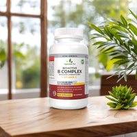 Supplement Tree Bioactive B Complex with Vitamin C – Methylated B12, Folate (5-MTHF), B6 P5P, PABA, Choline, Inositol – High Strength, 90 Vegan Capsules – Non-GMO