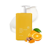 ISBEAUSOLS Turmeric Vitamin C Body Lotion UK - Fragrance Body Skin Care - Brightening Moisturiser for Dull Skin - Organic Night Repair Cream with Fast Absorption - Non-Greasy Summer Glow Lotion for Women 300 G