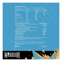 Warrior Supplements Warrior Amino Blast BCAA Powder Amino Acids 270g - Energy Burst 30 Servings, P33877