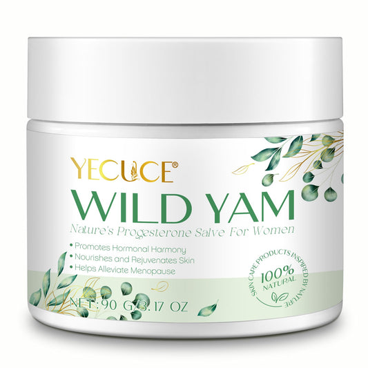 Wild Yam Cream, Organic Wild Yam Cream for Menopause and Hormone Balance, Skin Moisturizer Suitable for All Skin Types, 90g/3.17 oz