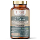 Time Health Calcium Butyrate – Made with Premium ButiShield – >35% Butyric Acid – Gut & Microbiome Support – 60 Capsules