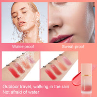 LOPHE Soft Cream Cheek Tint, Long Lasting High-Pigment Liquid Blush Blendable Moisturizing Cream Blush for Cheeks Lips (#06)