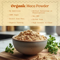NaturaleBio Organic Maca Powder 200g. Peruvian, Natural and Pure, from Organic Maca Root. Vegetarian and Vegan Friendly - Gelatinised (Pack of 1)