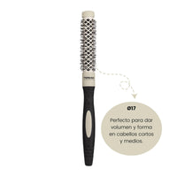Termix Evolution Soft Ø 17 mm-Hairbrush for thin hair with ionized bristles specially for thin and delicate hair.
